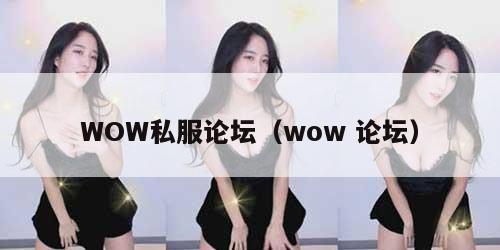 WOW私服论坛（wow 论坛）