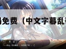 中文字幕乱码免费（中文字幕乱码免费视频亚洲精品）