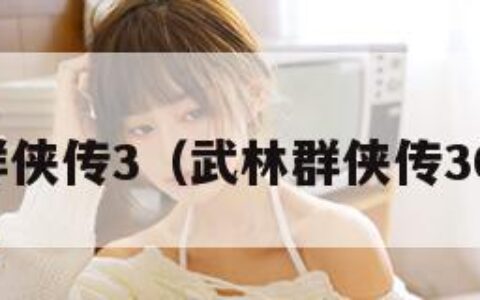 武林群侠传3（武林群侠传30下载）