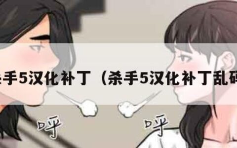 杀手5汉化补丁（杀手5汉化补丁乱码）