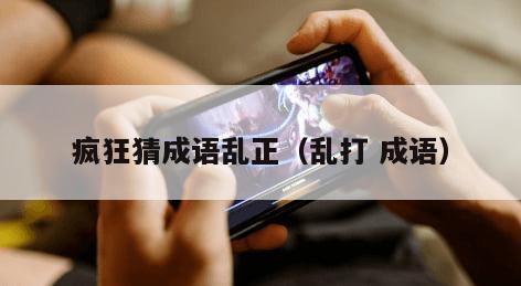 疯狂猜成语乱正（乱打 成语）