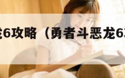 勇者斗恶龙6攻略（勇者斗恶龙6攻略第四章）