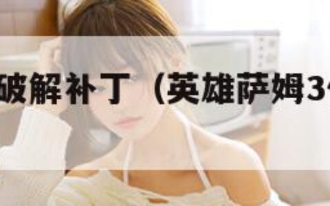 英雄萨姆3破解补丁（英雄萨姆3作弊码用不了）