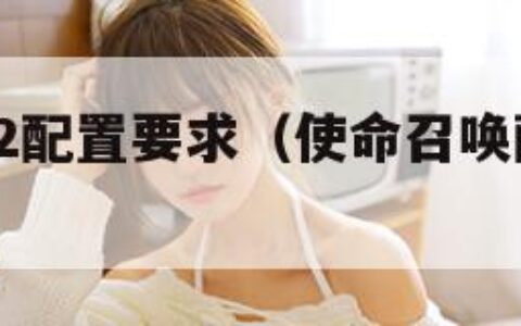 使命召唤12配置要求（使命召唤配置要求排行）