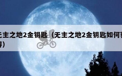 无主之地2金钥匙（无主之地2金钥匙如何获得）