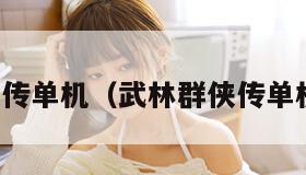 武林群侠传单机（武林群侠传单机手机版）