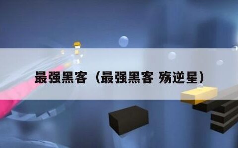 最强黑客（最强黑客 殇逆星）