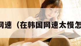韩国网速（在韩国网速太慢怎么办）