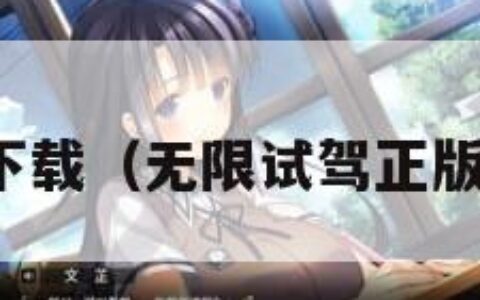 无限试驾下载（无限试驾正版在哪下载）