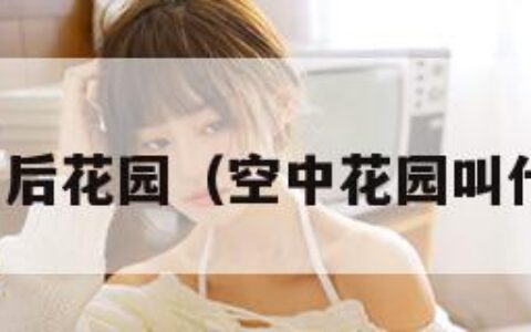 最牛空中后花园（空中花园叫什么名字）