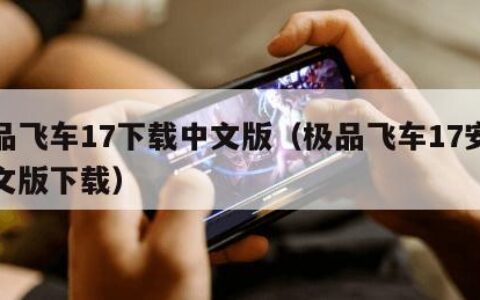 极品飞车17下载中文版（极品飞车17安卓中文版下载）
