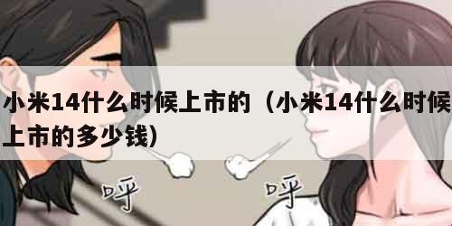 小米14什么时候上市的（小米14什么时候上市的多少钱）