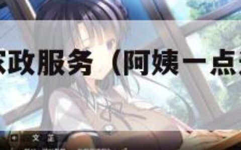 阿姨一点通家政服务（阿姨一点通上面接单可靠吗）