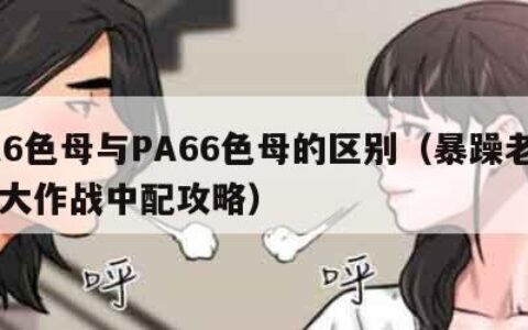 PA6色母与PA66色母的区别（暴躁老妈50大作战中配攻略）