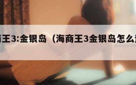海商王3:金银岛（海商王3金银岛怎么造船）
