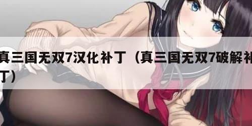 真三国无双7汉化补丁（真三国无双7破解补丁）