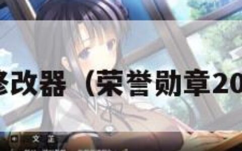 荣誉骑士修改器（荣誉勋章2010修改器）