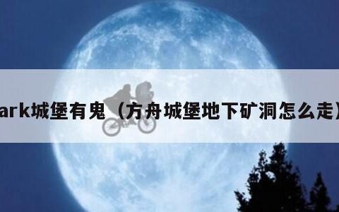 ark城堡有鬼（方舟城堡地下矿洞怎么走）