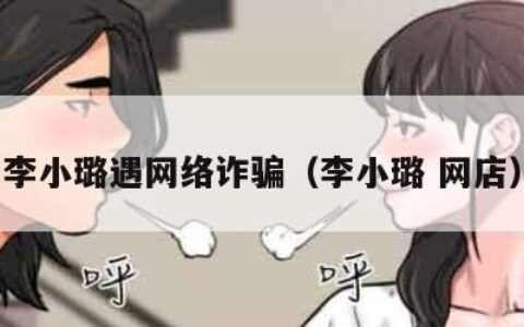 李小璐遇网络诈骗（李小璐 网店）