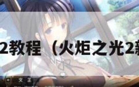 火炬之光2教程（火炬之光2新手教程）
