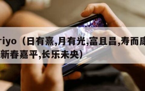 riyo（日有熹,月有光,富且昌,寿而康,新春嘉平,长乐未央）