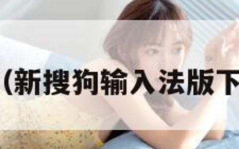 新搜狗（新搜狗输入法版下载安装）