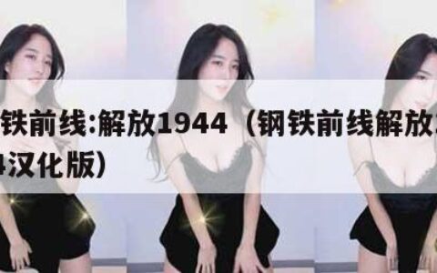 钢铁前线:解放1944（钢铁前线解放1944汉化版）