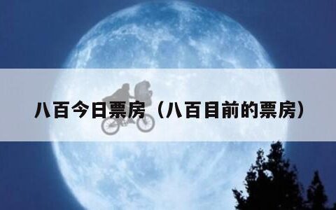 八百今日票房（八百目前的票房）