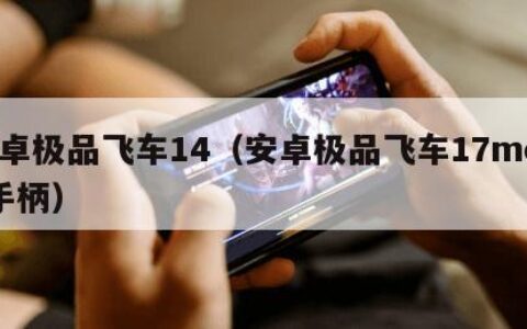 安卓极品飞车14（安卓极品飞车17moga手柄）