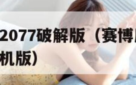 赛博朋克2077破解版（赛博朋克2077破解版手机版）