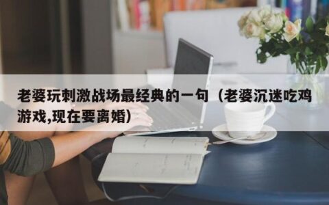 老婆玩刺激战场最经典的一句（老婆沉迷吃鸡游戏,现在要离婚）