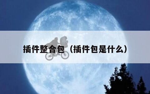 插件整合包（插件包是什么）