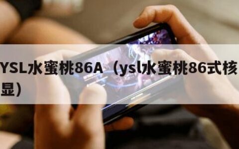 YSL水蜜桃86A（ysl水蜜桃86式核显）