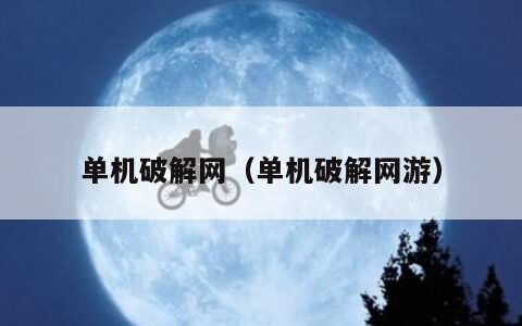 单机破解网（单机破解网游）