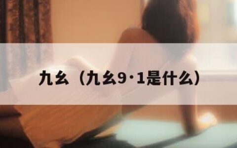 九幺（九幺9·1是什么）