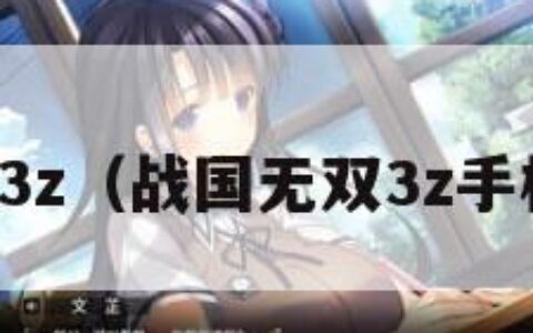 战国无双3z（战国无双3z手机版下载）