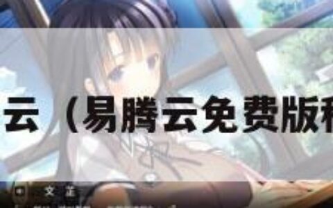 易腾云（易腾云免费版秒玩）