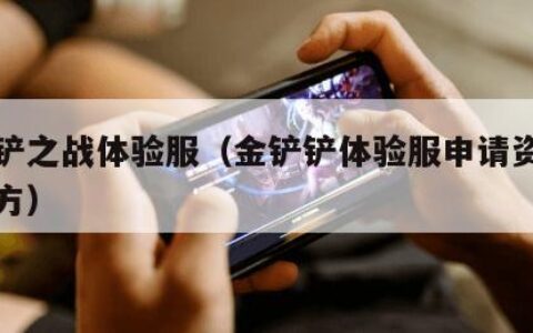 金铲铲之战体验服（金铲铲体验服申请资格入口官方）