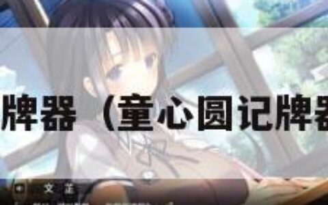 童心园记牌器（童心圆记牌器同城游）