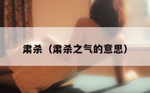 肃杀（肃杀之气的意思）