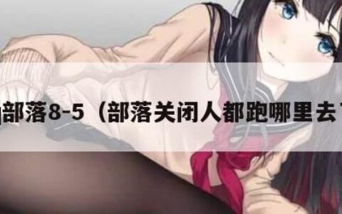 qq部落8-5（部落关闭人都跑哪里去了）