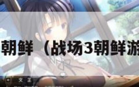 战场3之朝鲜（战场3朝鲜游戏视频）