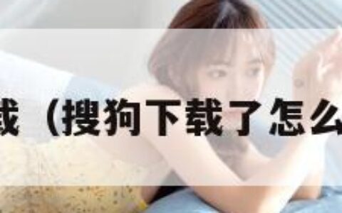 搜狗下载（搜狗下载了怎么不能用）