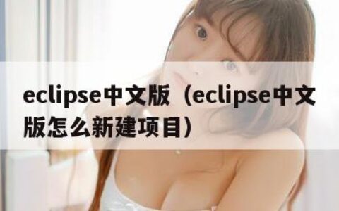eclipse中文版（eclipse中文版怎么新建项目）