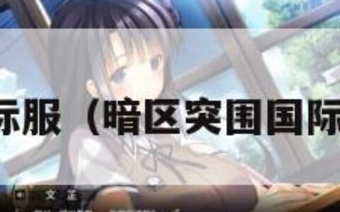 暗区突围国际服（暗区突围国际服官网链接）