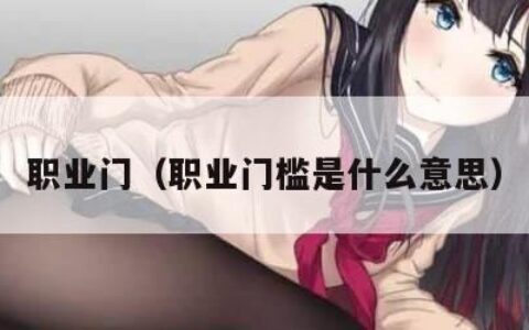 职业门（职业门槛是什么意思）