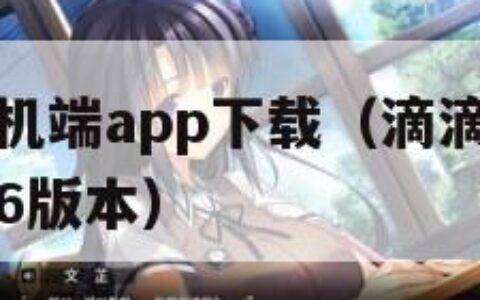 滴滴车主司机端app下载（滴滴车主司机端app下载546版本）