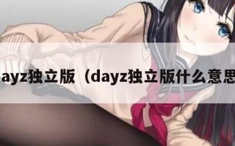 dayz独立版（dayz独立版什么意思）
