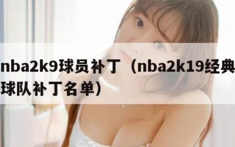 nba2k9球员补丁（nba2k19经典球队补丁名单）