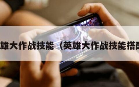 英雄大作战技能（英雄大作战技能搭配）